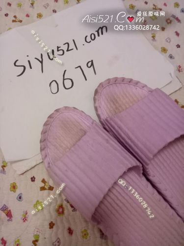 原味女鞋|鞋类,凉鞋拖鞋,穿了很久的臭臭紫色脏拖鞋