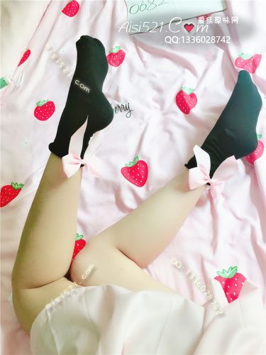原味丝袜|袜类,臭棉袜,少女黑粉蝴蝶结棉袜～