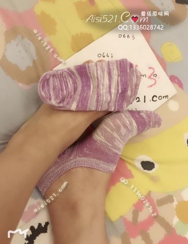 原味丝袜|袜类,臭棉袜,清纯系列の超好看的紫色螺旋袜袜臭臭