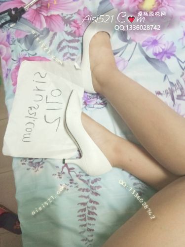 原味女鞋|鞋类,高中短跟,臭臭的闲置白色高跟鞋