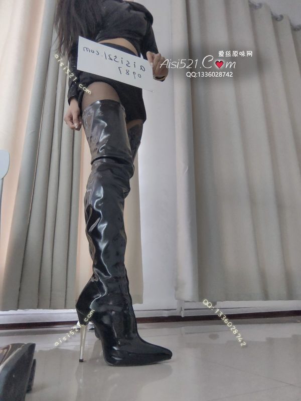 一米多长靴女王靴超高跟原味女鞋|鞋类高中短靴