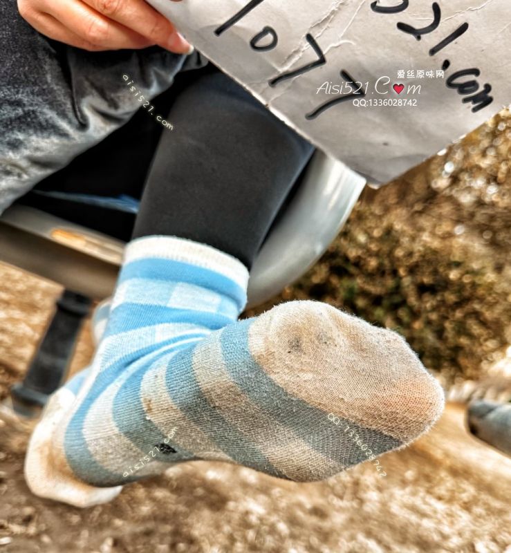 原味丝袜|袜类,臭棉袜,现货～蓝色条纹酸臭袜子～无敌臭…冬天最后一批了