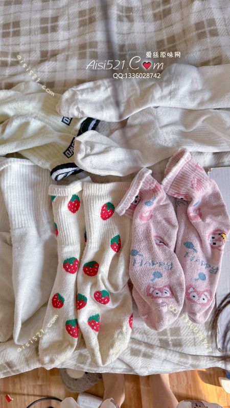 五双味道足足的棉袜超值打包～原味丝袜|袜类现货5条以上臭袜打包