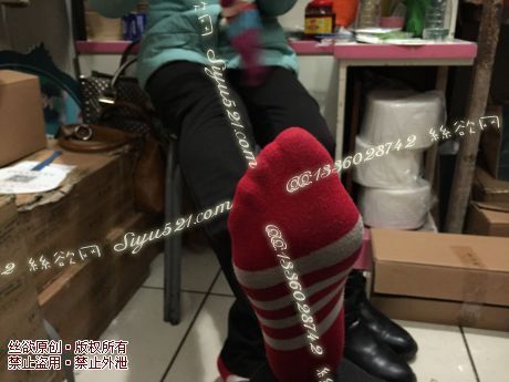 原味丝袜|袜类,臭棉袜,爱丽丝(本土的BYD)——2015年2月初顾客订购化妆11妹妹工作丝袜(化妆11妹妹-棉袜),此活动免费拍摄打包图