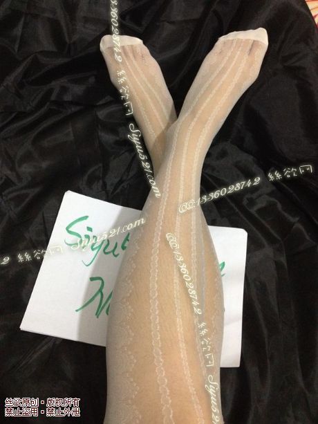 【丝袜情结】&#奶白色二号蕾丝图案私人最爱原味丝袜|袜类臭长筒丝袜