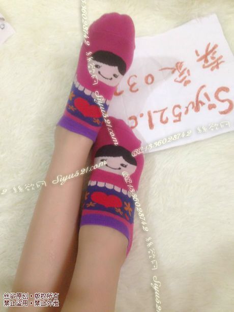 原味丝袜|袜类,臭棉袜,红色可爱卡通臭臭棉袜