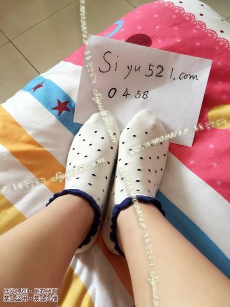 重味已穿2天卡哇伊波点纯棉短袜原味丝袜|袜类臭船袜