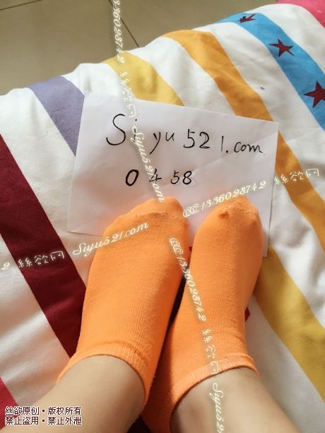 原味丝袜|袜类,臭棉袜,橙色纯棉短袜