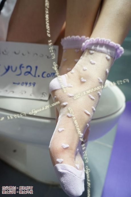 原味丝袜|袜类,臭短丝袜,淡紫色点点少女袜