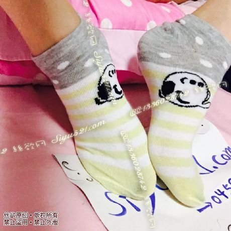 原味丝袜|袜类,臭棉袜,仅此一件条纹可爱袜