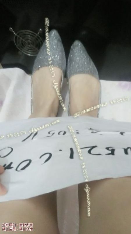 原味女鞋|鞋类,休闲平底,灰色闪亮平底鞋