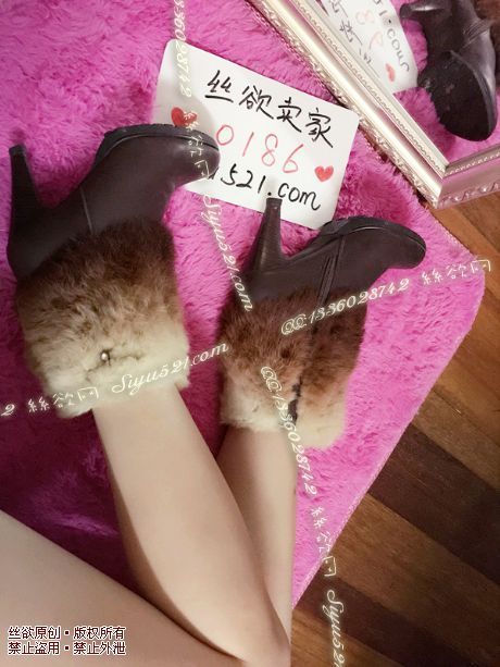 原味女鞋|鞋类,高中短靴,够味的小女人毛毛高跟短靴7cm