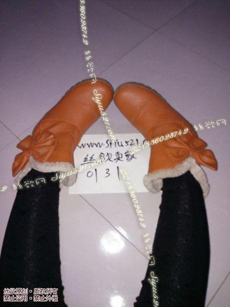 原味女鞋|鞋类,休闲平底,冬天的白毛毛雪地靴~又开始穿啦`