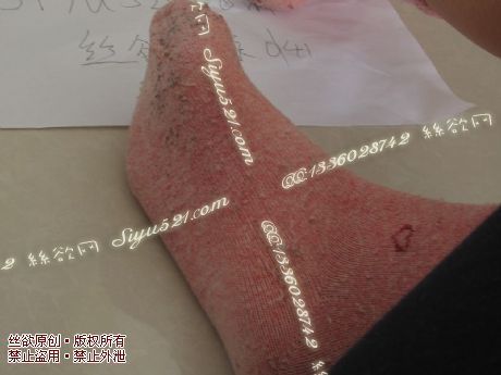 【本人有汗脚】超重味学生妹粉色厚棉袜,原味丝袜|袜类臭短丝袜