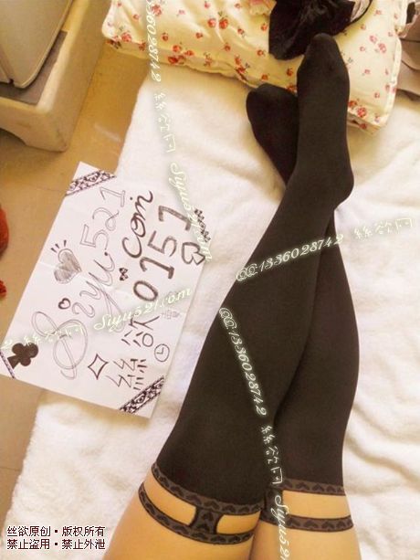 原味丝袜|袜类,臭连裤袜,連褲襪-偽黑色高筒心心連褲襪（有襠哦。是連褲）