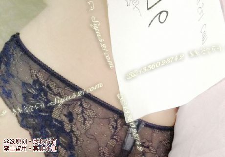 蓝色蕾丝内裤原味内裤|裤类蕾丝内内