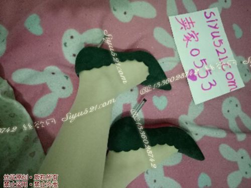 原味女鞋|鞋类,高中短跟,深绿色高跟鞋