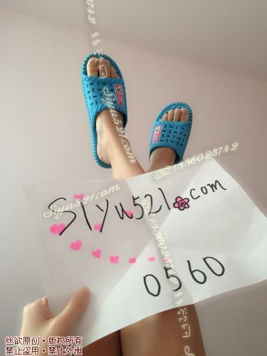 臭臭~蓝色拖鞋（穿了一年多）原味女鞋|鞋类凉鞋拖鞋