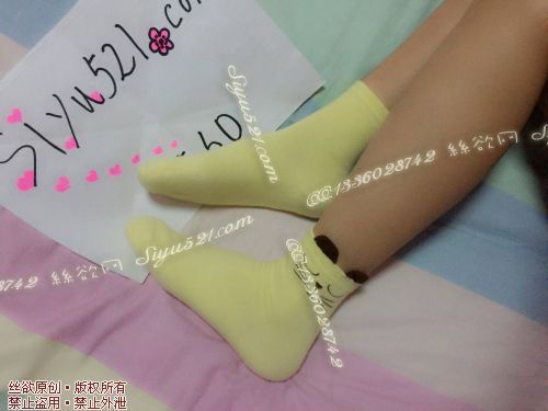 原味丝袜|袜类,臭棉袜,臭臭~黄色猫咪棉袜