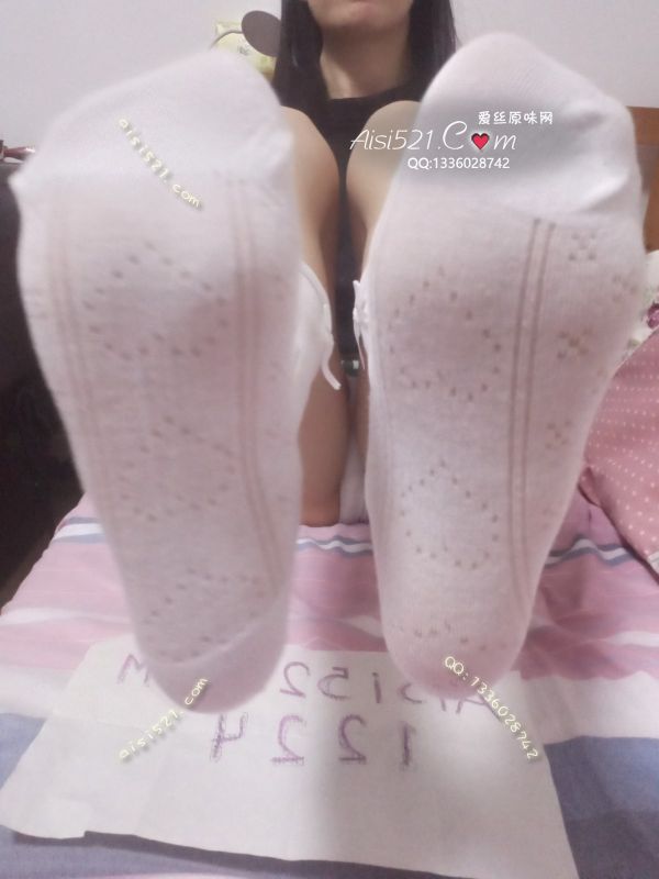 蝴蝶结白棉袜（下单还需要穿3天）原味丝袜|袜类臭棉袜