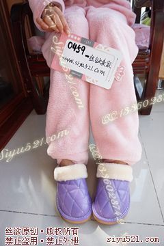 原味女鞋|鞋类,凉鞋拖鞋,（唯一）足宠幸过的紫色棉拖
