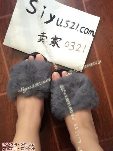 原味女鞋|鞋类,凉鞋拖鞋,兔毛拖鞋，尽情调戏吧