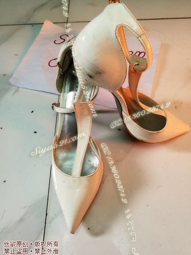 原味女鞋|鞋类,高中短跟,白色高跟