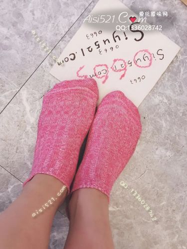 原味丝袜|袜类,臭棉袜,超臭系列の桃红色古着风可爱棉袜