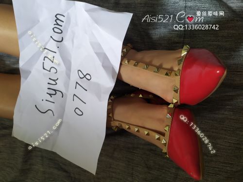 红色尖刺高跟鞋原味女鞋|鞋类高中短跟