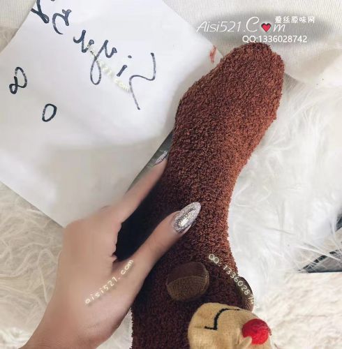 可爱系圣诞鹿棉袜超级臭原味丝袜|袜类臭棉袜