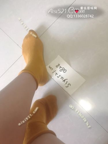 橘色棉袜一双 ，味道十足~~原味丝袜|袜类臭棉袜