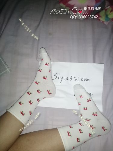 原味丝袜|袜类,臭棉袜,小樱桃卡通白色中筒袜