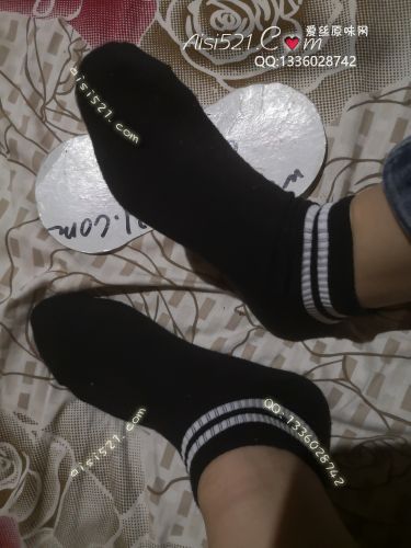 黑色白边袜原味丝袜|袜类臭棉袜