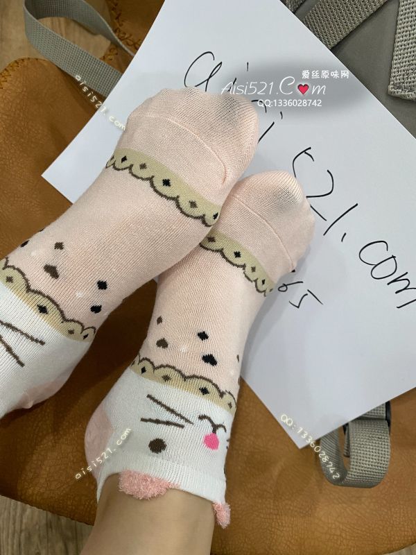 原味丝袜|袜类,臭棉袜,卡通耳朵粉嫩棉袜三天