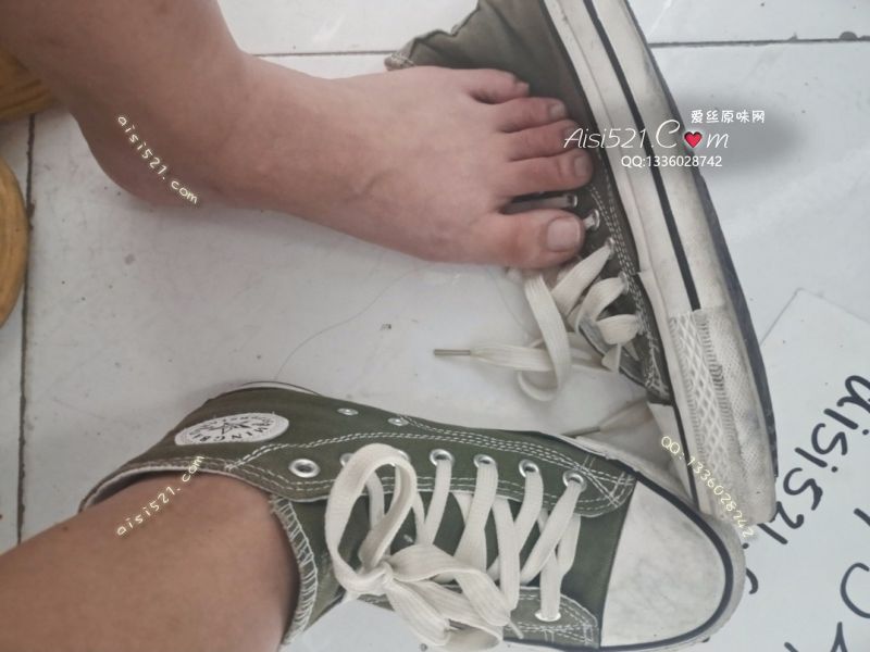 绿色帆布平底鞋鞋原味女鞋|鞋类休闲平底