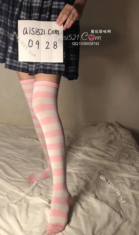 原味丝袜|袜类,臭棉袜,高筒大腿袜   粉白条纹  学生萝莉绝对领域JK制服 此款已售完