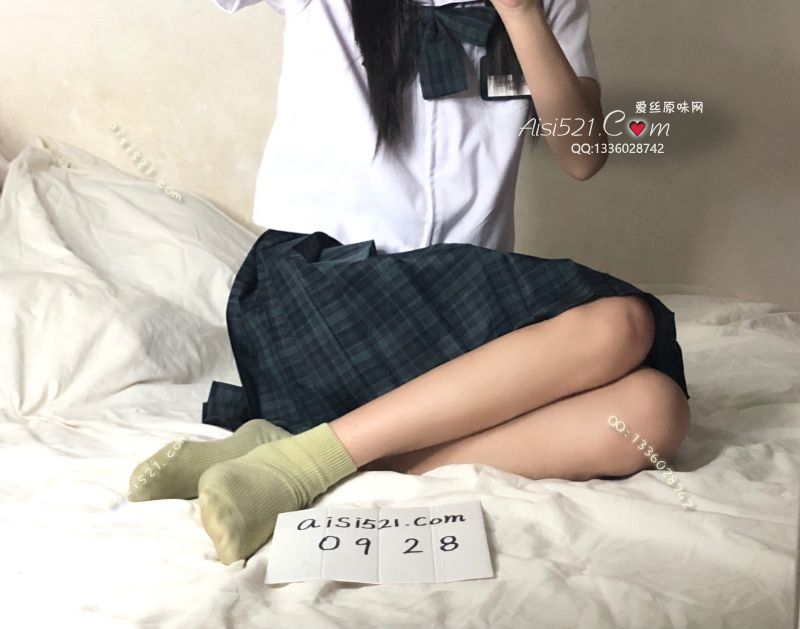 一双旧袜  清新绿竖纹  此款已售完原味丝袜|袜类臭棉袜