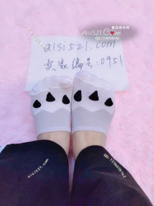 原味丝袜|袜类,臭船袜,白色拼灰色猫爪船袜 会挠人熏人 吸一口臭晕你