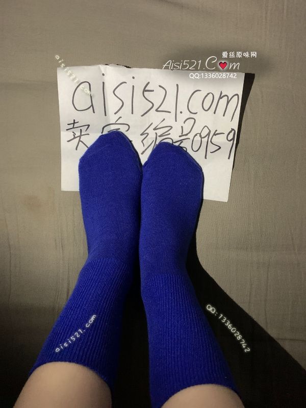 纯棉蓝色长袜原味丝袜|袜类臭棉袜